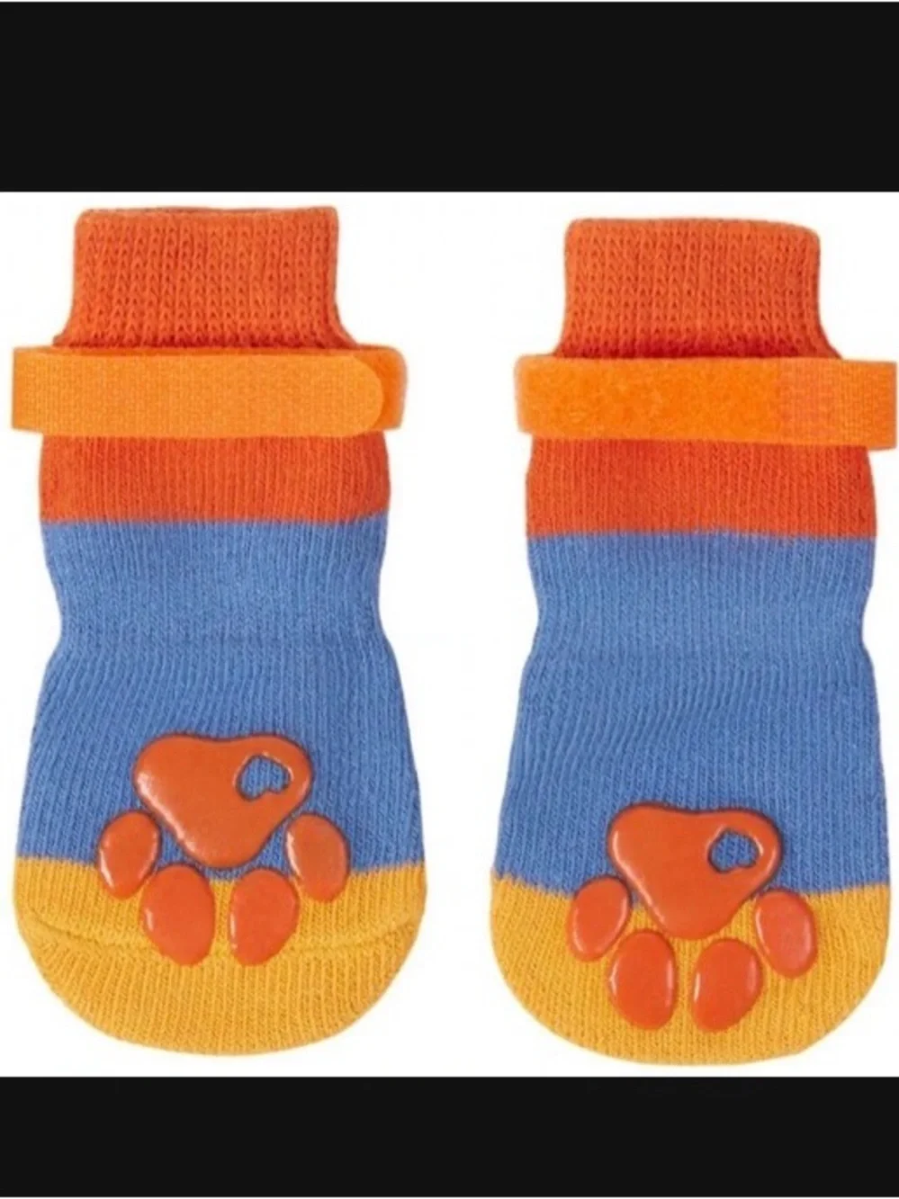 NWT Non-Skid Colorblock Dog Socks, Size 3